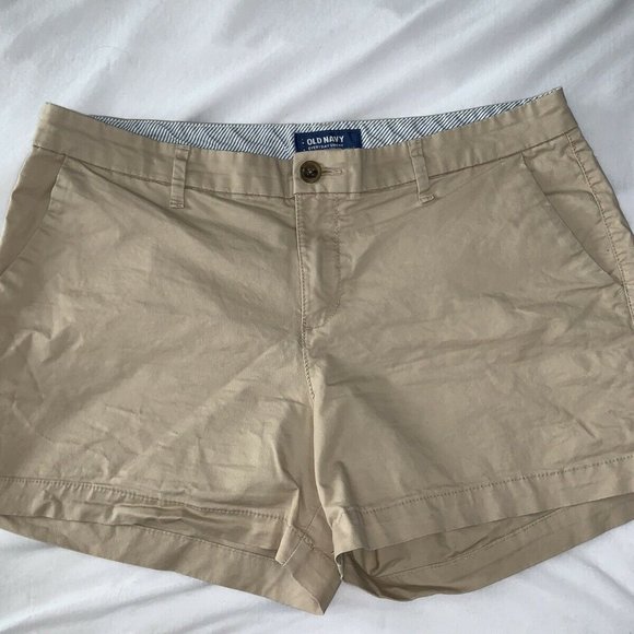 OLD NAVY Everyday Women's Flat Front khaki Cotton - Picture 1 of 5